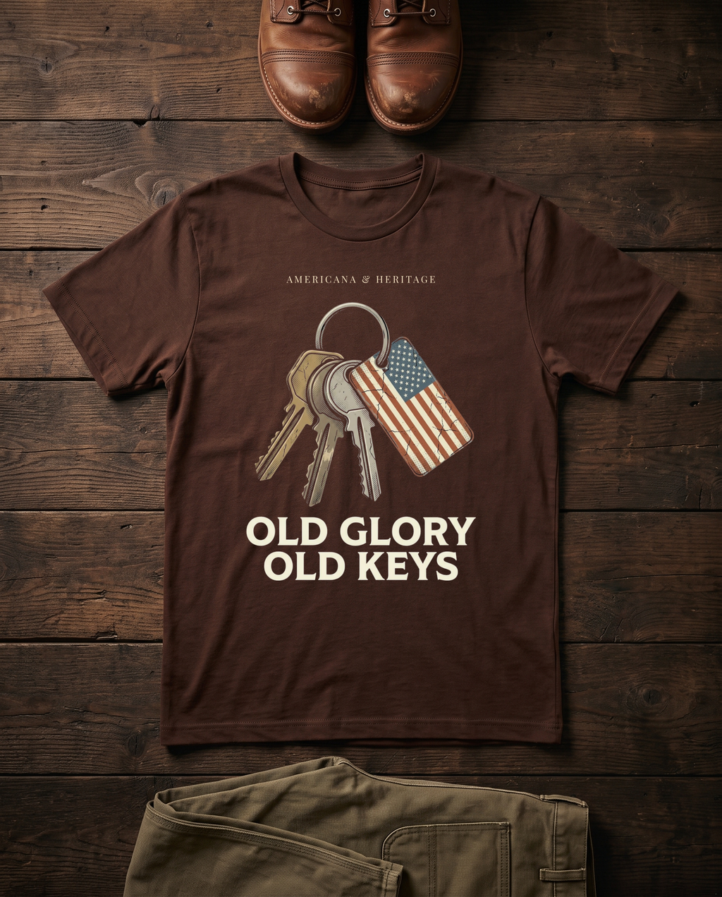 Old Glory Old Keys T-Shirt