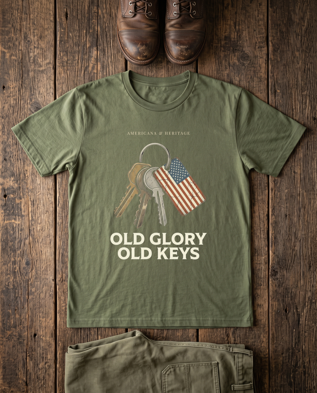 Old Glory Old Keys T-Shirt