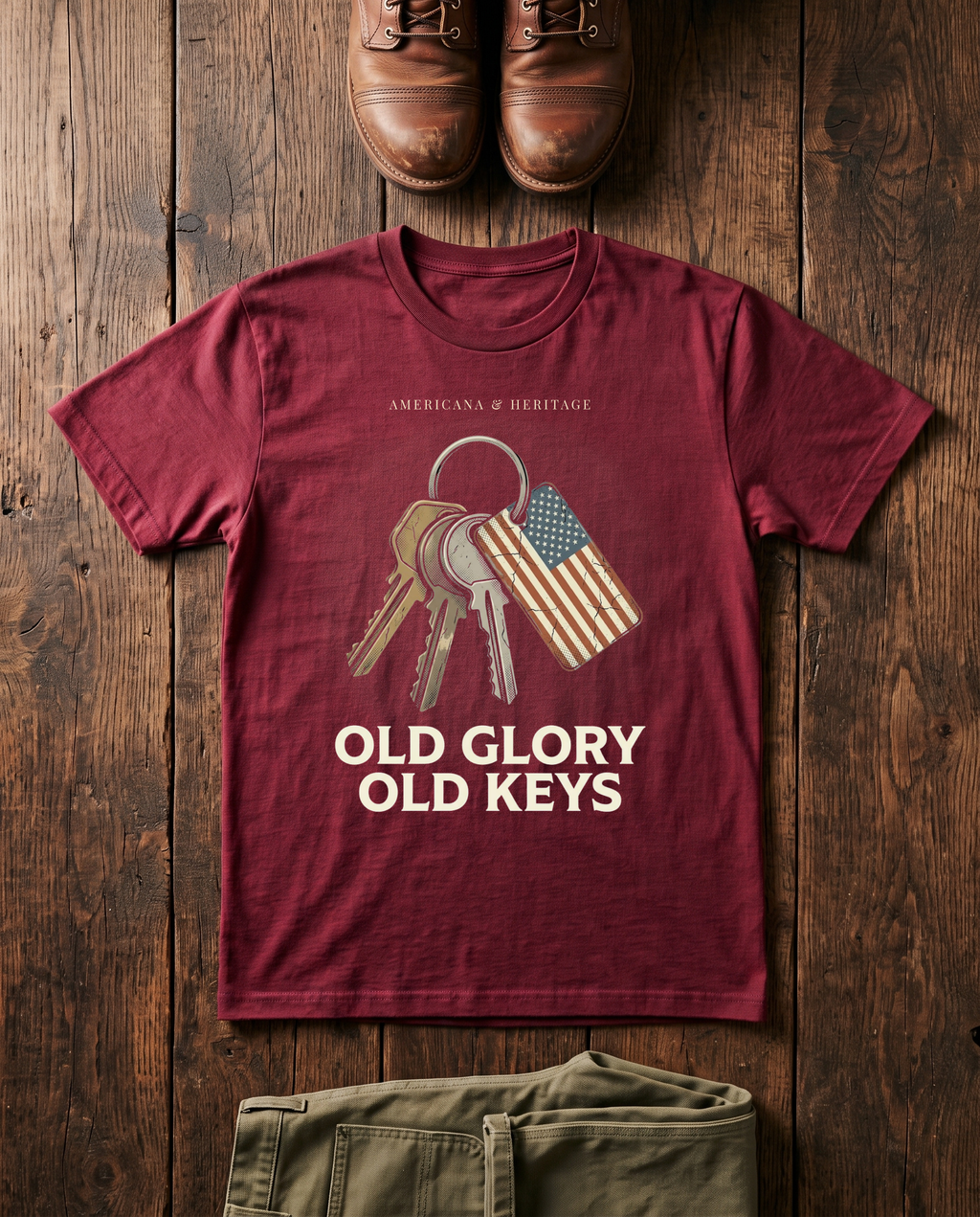 Old Glory Old Keys T-Shirt