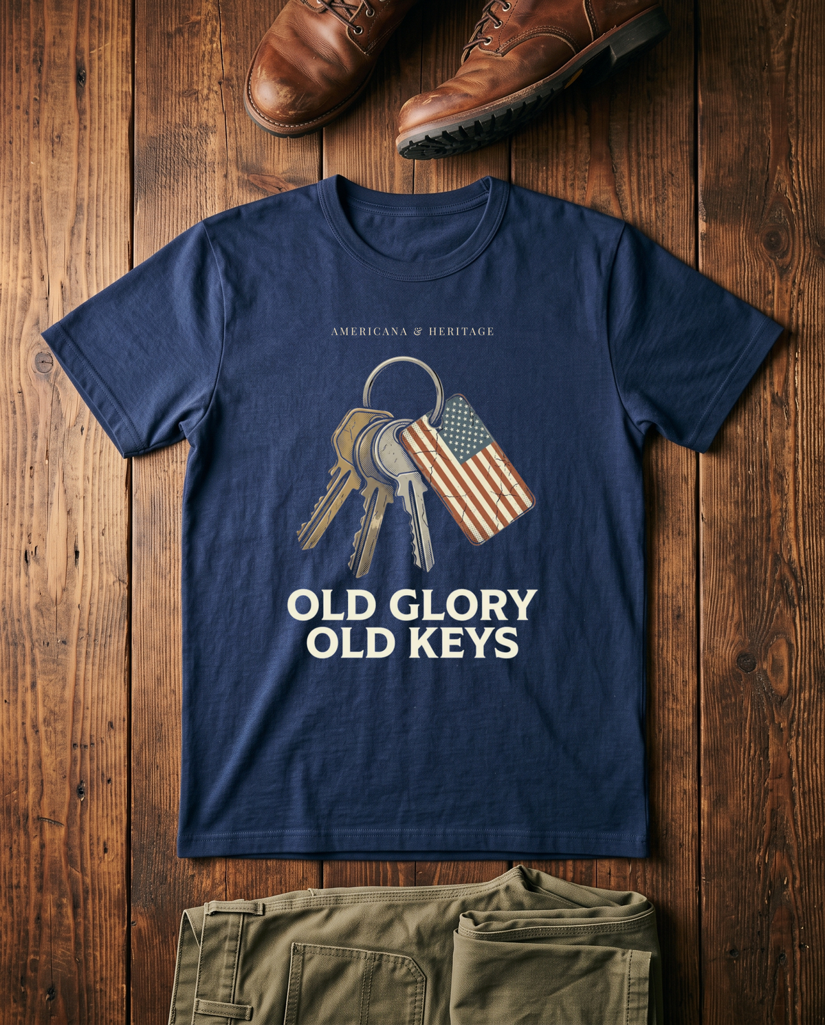 Old Glory Old Keys T-Shirt