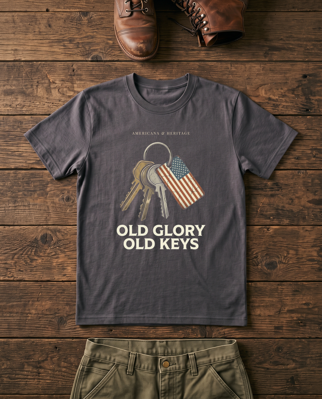Old Glory Old Keys T-Shirt