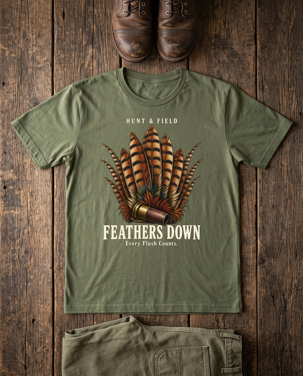 Feathers Down T-Shirt