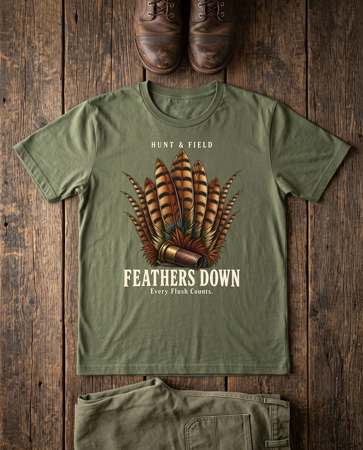Feathers Down T-Shirt